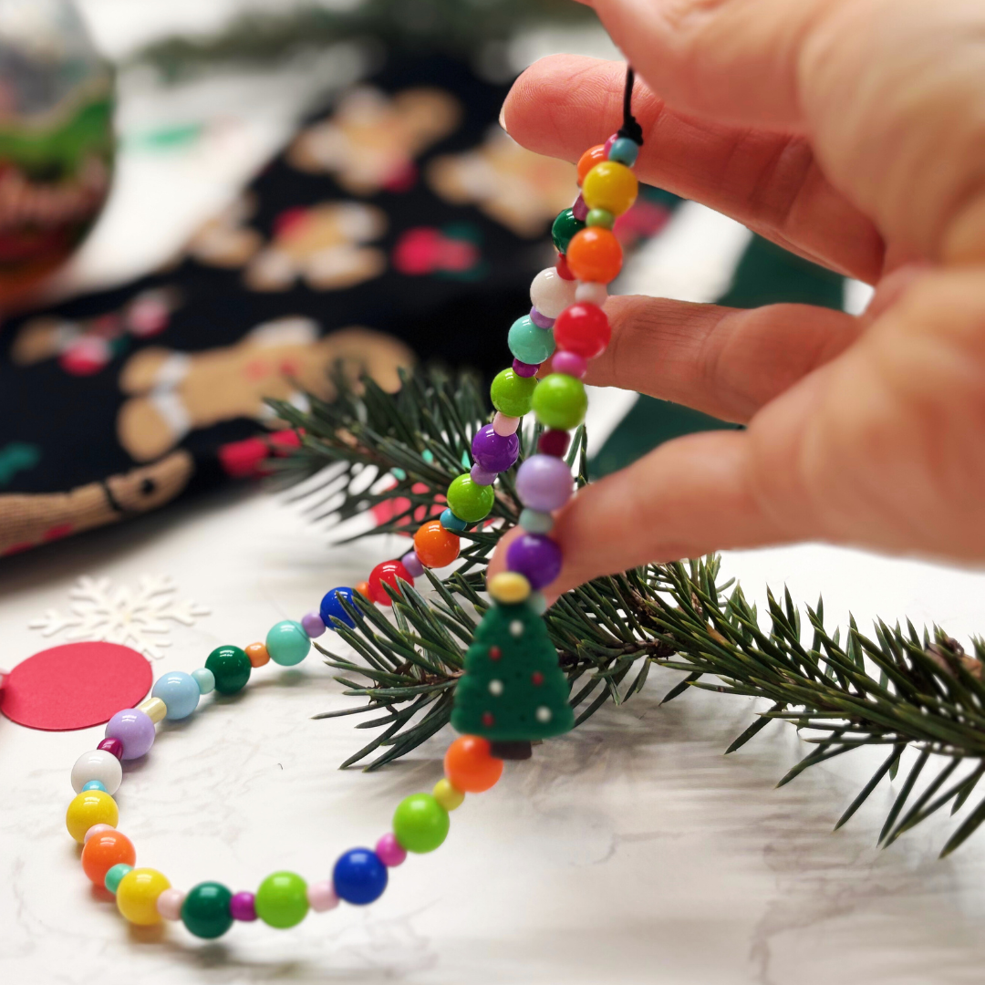 Kids &amp; Tween Christmas Craft Gift Box – Festive Socks, Crafts, Toy, Hair Clip &amp; Bag Charm