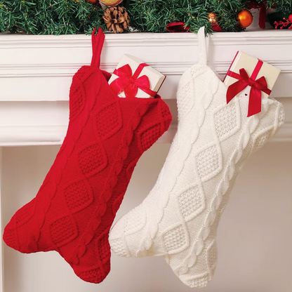 Red Dog Bone Christmas Stocking – Cute Pet Gift for Dogs &amp; Puppies