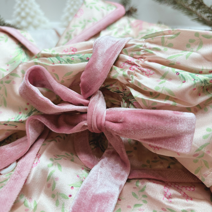 Luxury Christmas Pyjamas Gift Box – Limited Edition Festive Sleepwear for Her - CREAM &amp; PINK