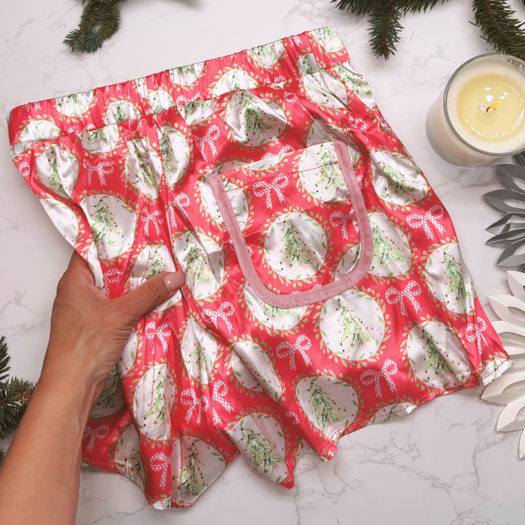 Luxury Christmas Pyjamas Gift Box – Limited Edition Festive Sleepwear for Her - RED