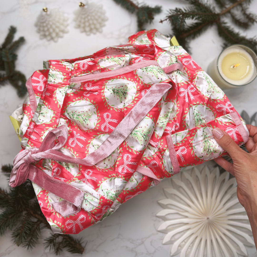 Luxury Christmas Pyjamas Gift Box – Limited Edition Festive Sleepwear for Her - RED