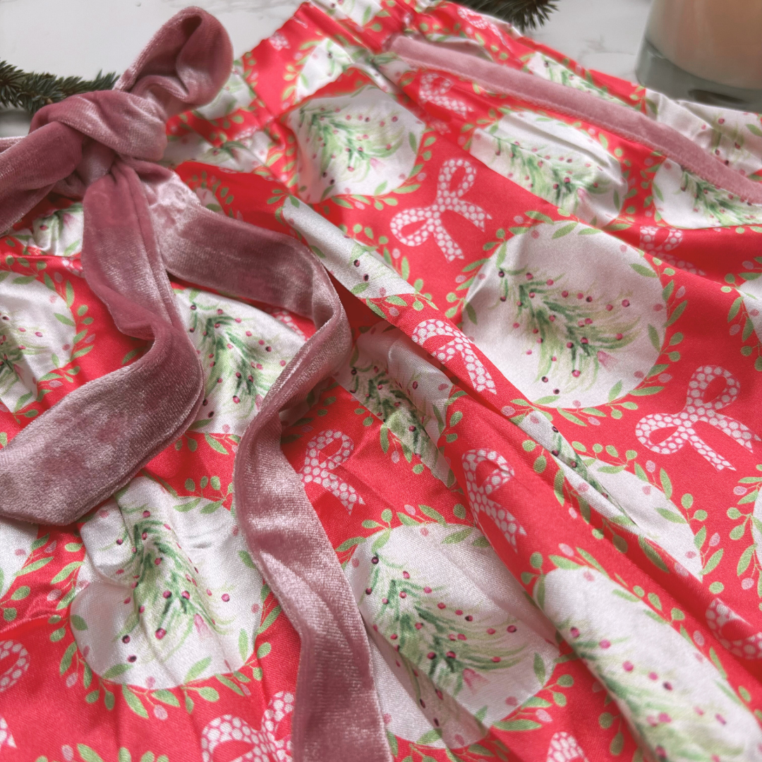 Luxury Christmas Pyjamas Gift Box – Limited Edition Festive Sleepwear for Her - RED