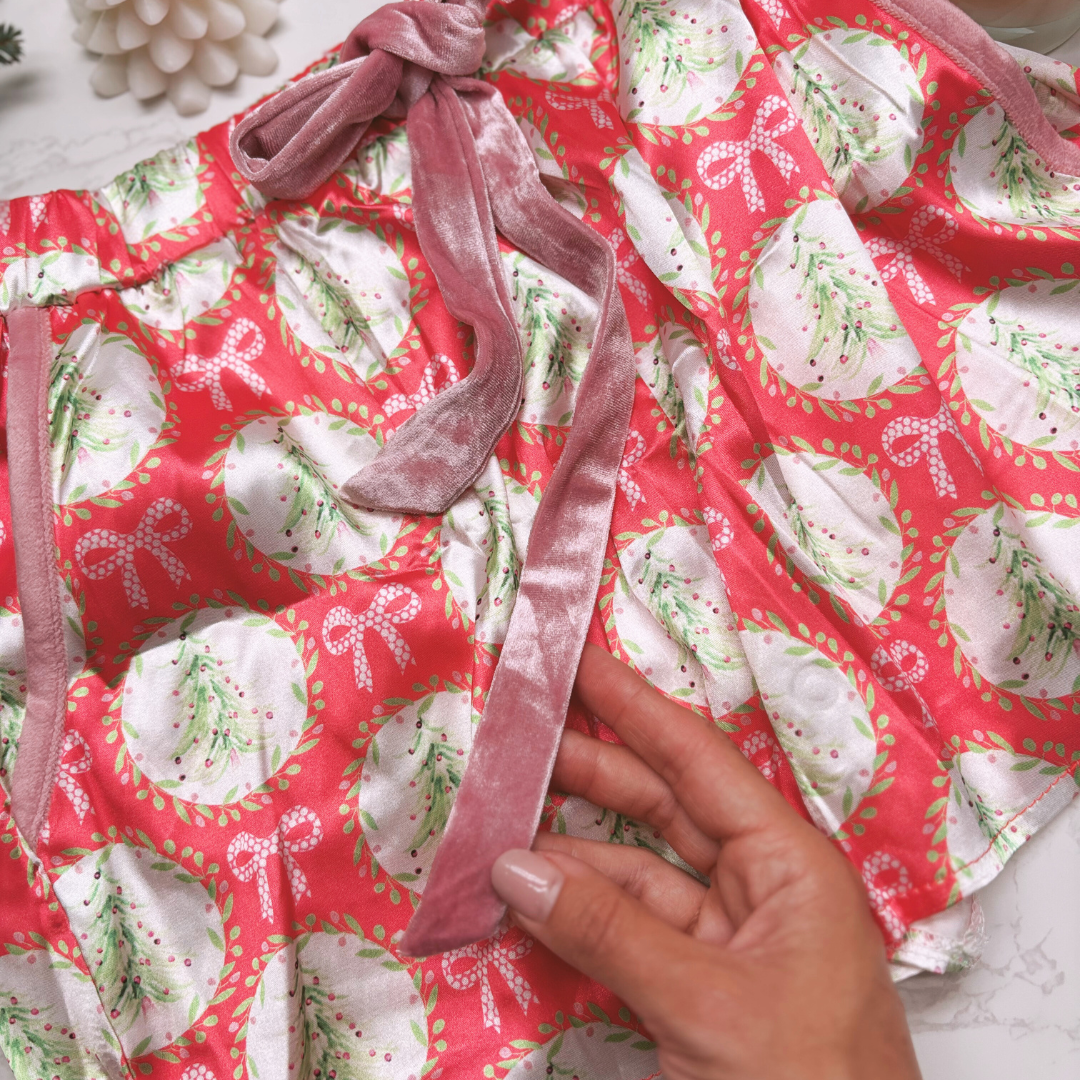Luxury Christmas Pyjamas Gift Box – Limited Edition Festive Sleepwear for Her - RED