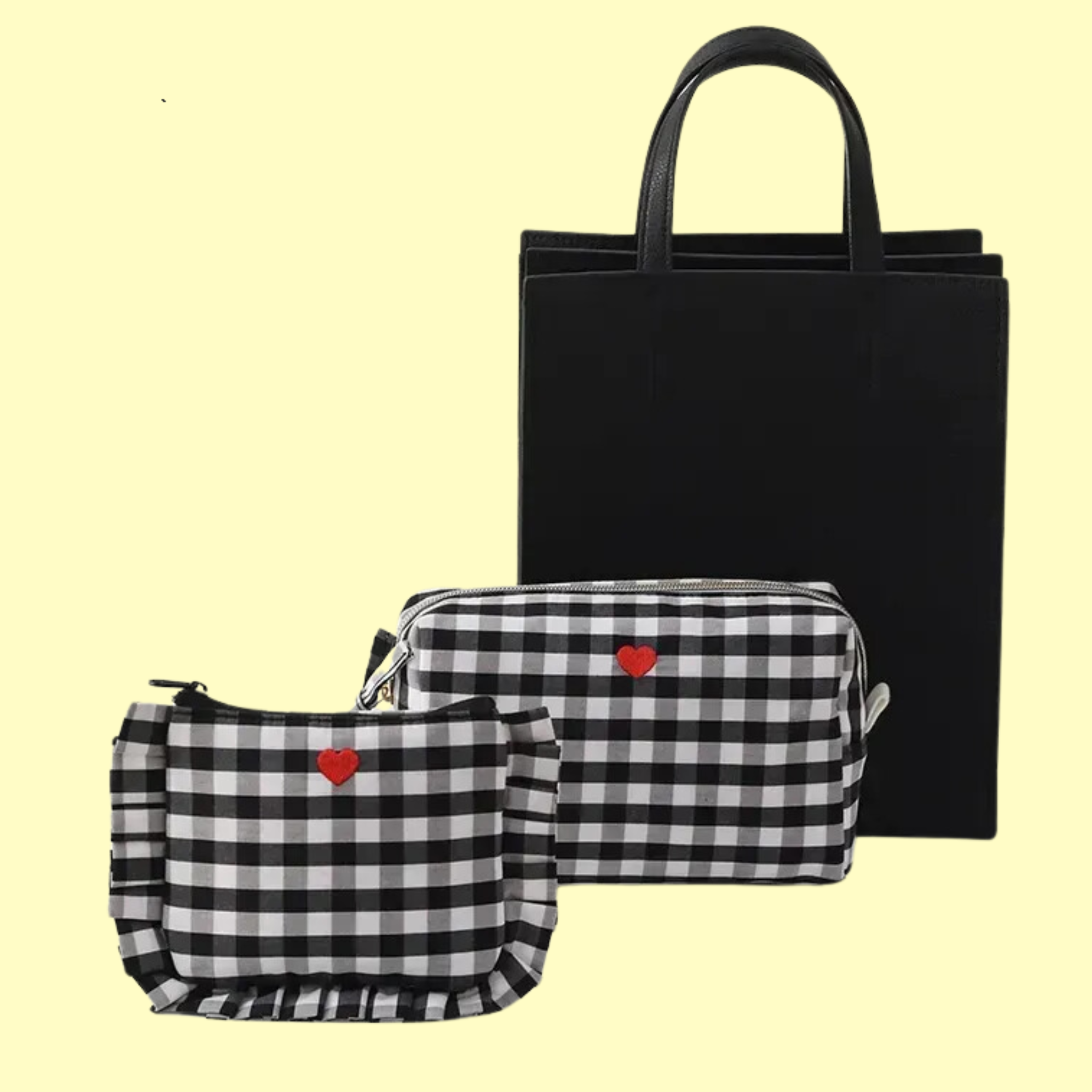 The Glorious Gingham Wash Bag &amp; Purse Gift Box