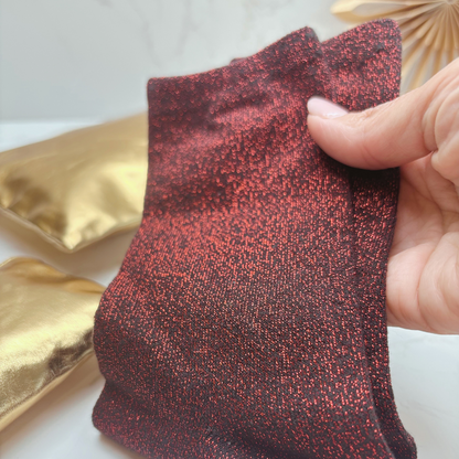 Christmas Party Ready Letterbox Gift – GOLD. Sparkle Socks, Earrings, Purses &amp; Festive Accessories for Her