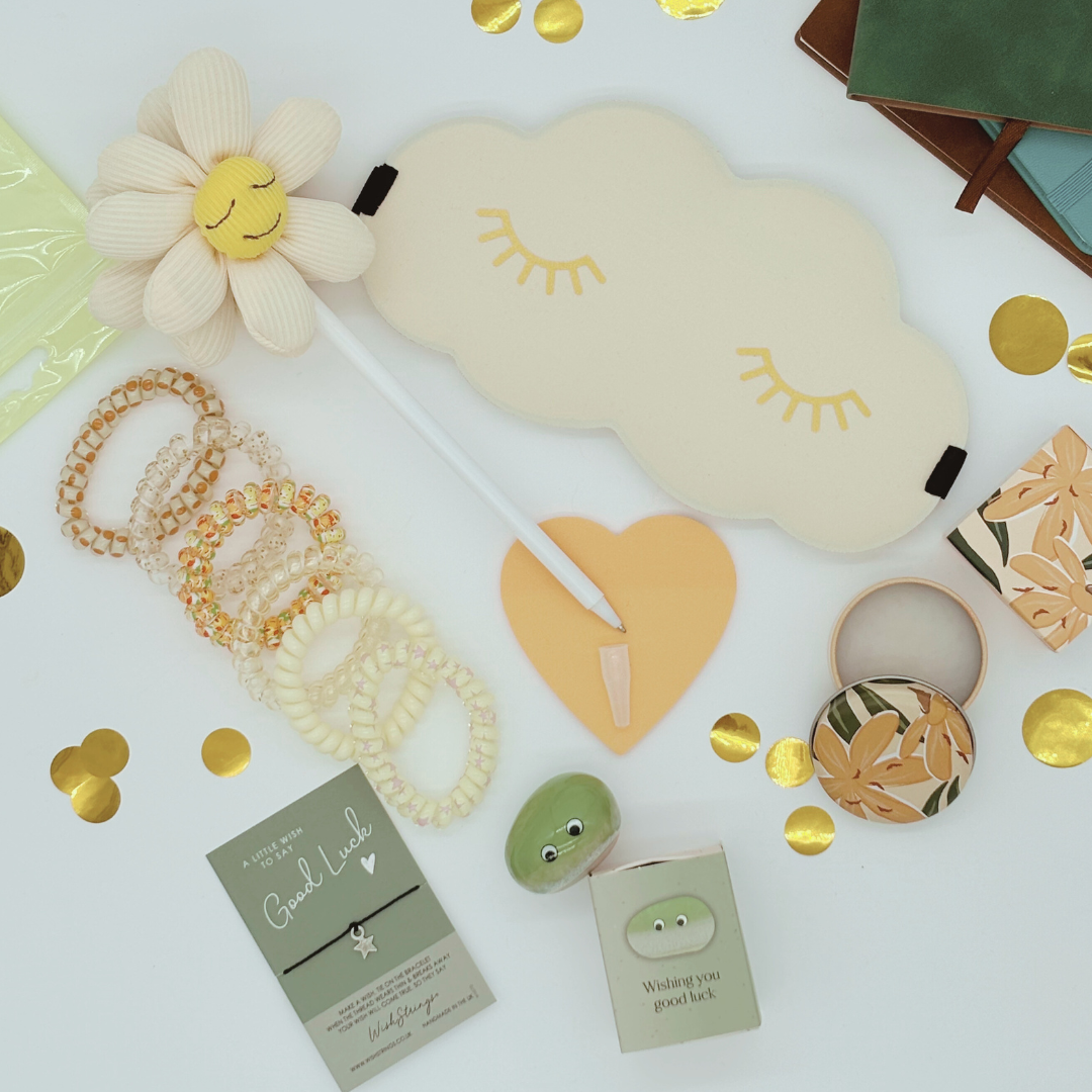 Good Luck Exam Gift Box – A survival student care package for GCSEs, A-Levels, Uni Finals