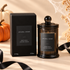 Black glass candle