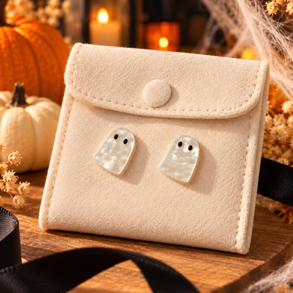 White Ghost Earrings