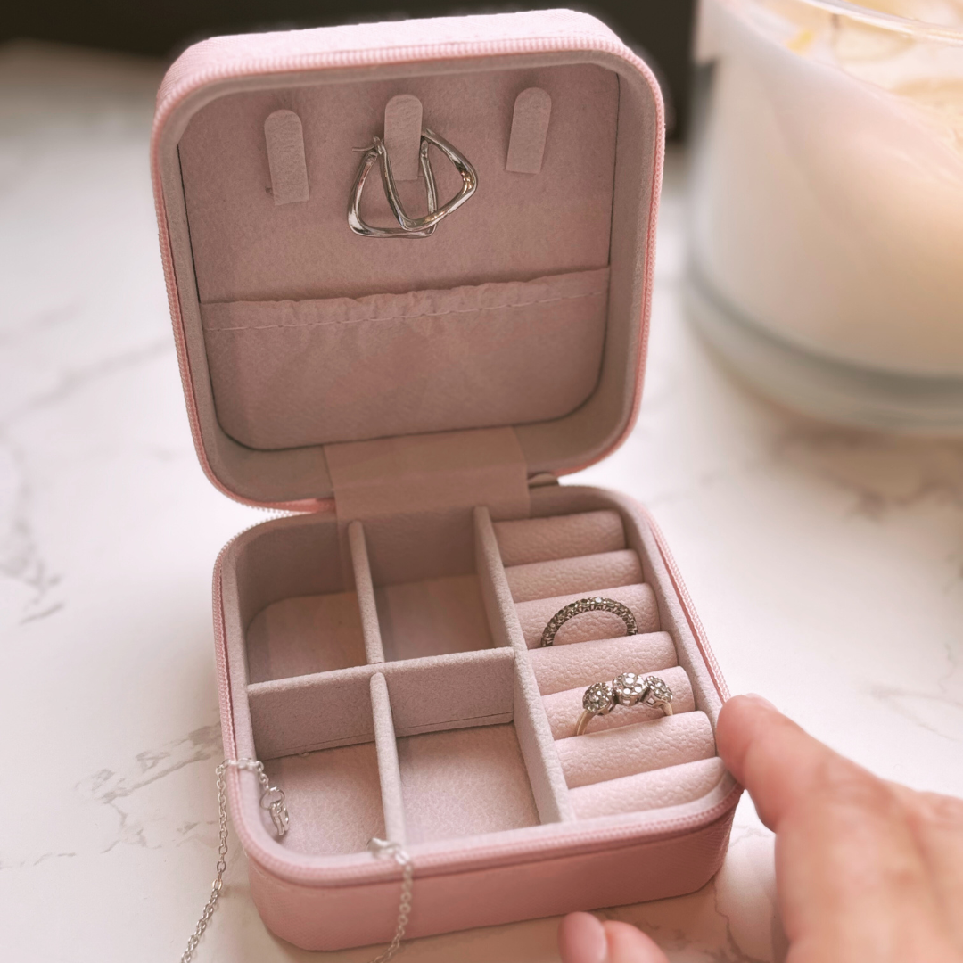 Jewellery Box - Travel Size (Light Pink)