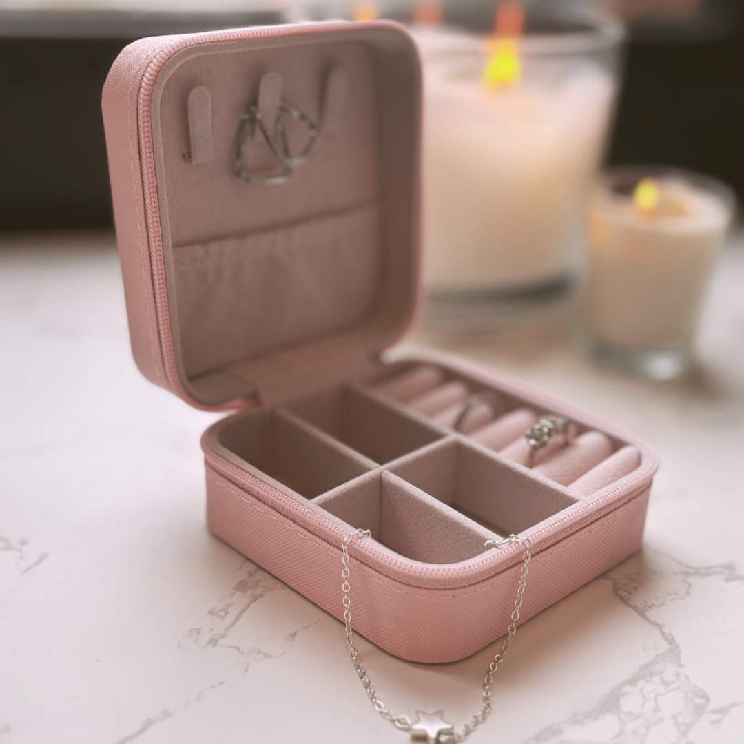 Jewellery Box - Travel Size (Light Pink)