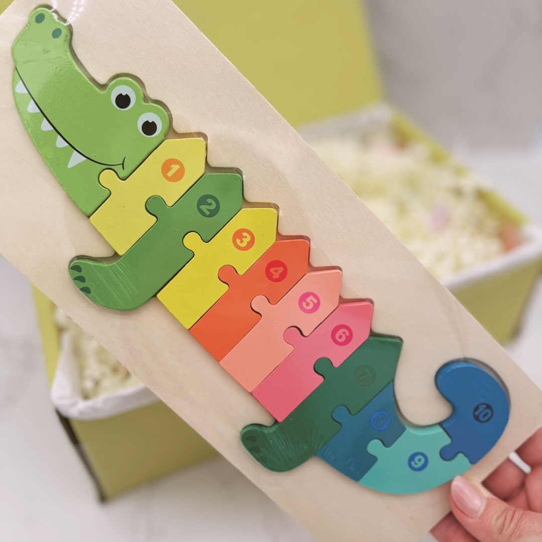 Crocodile Wooden Jigsaw Letterbox Gift
