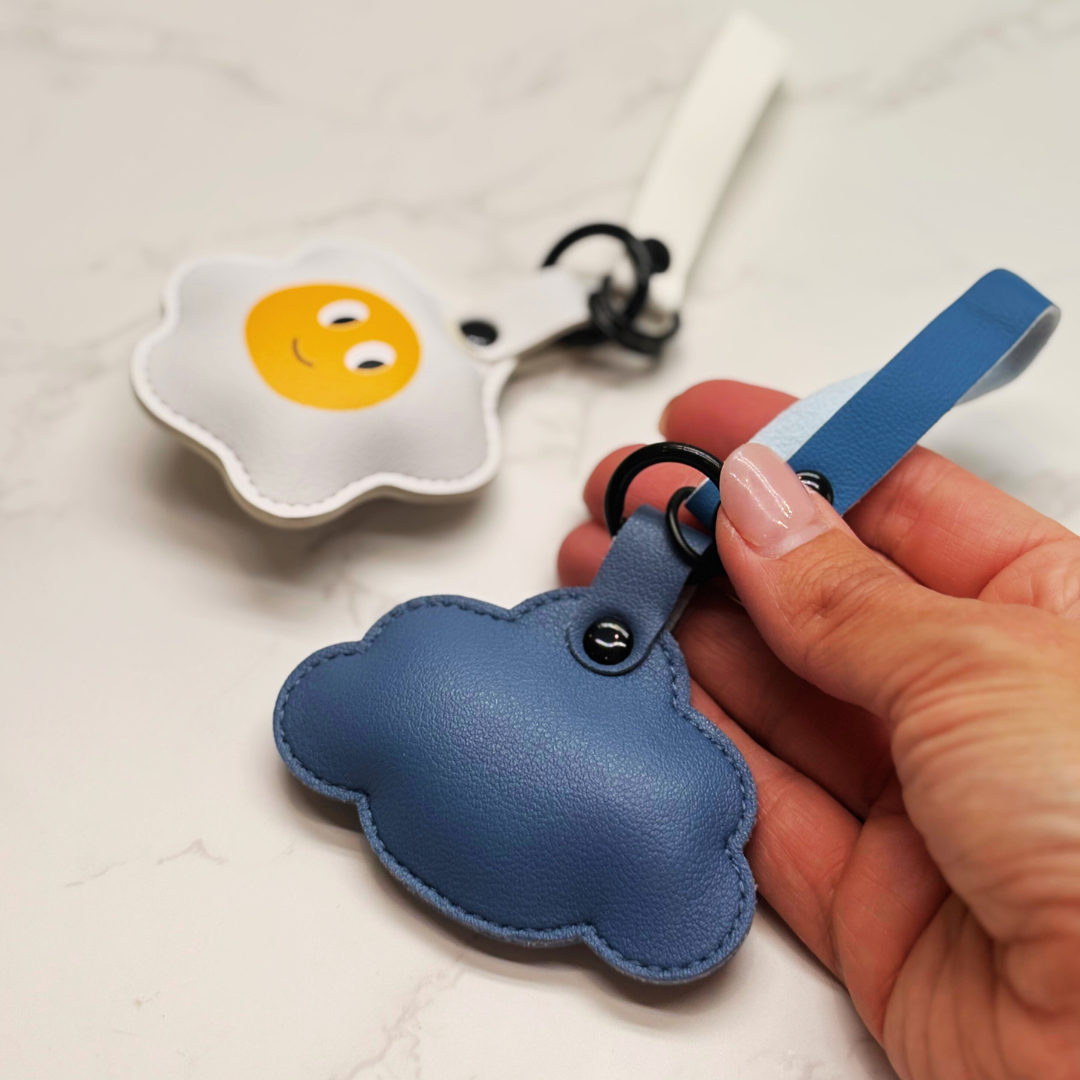Smiley Face Egg Keyring Strap – Fun Stocking Filler or Secret Santa Gift