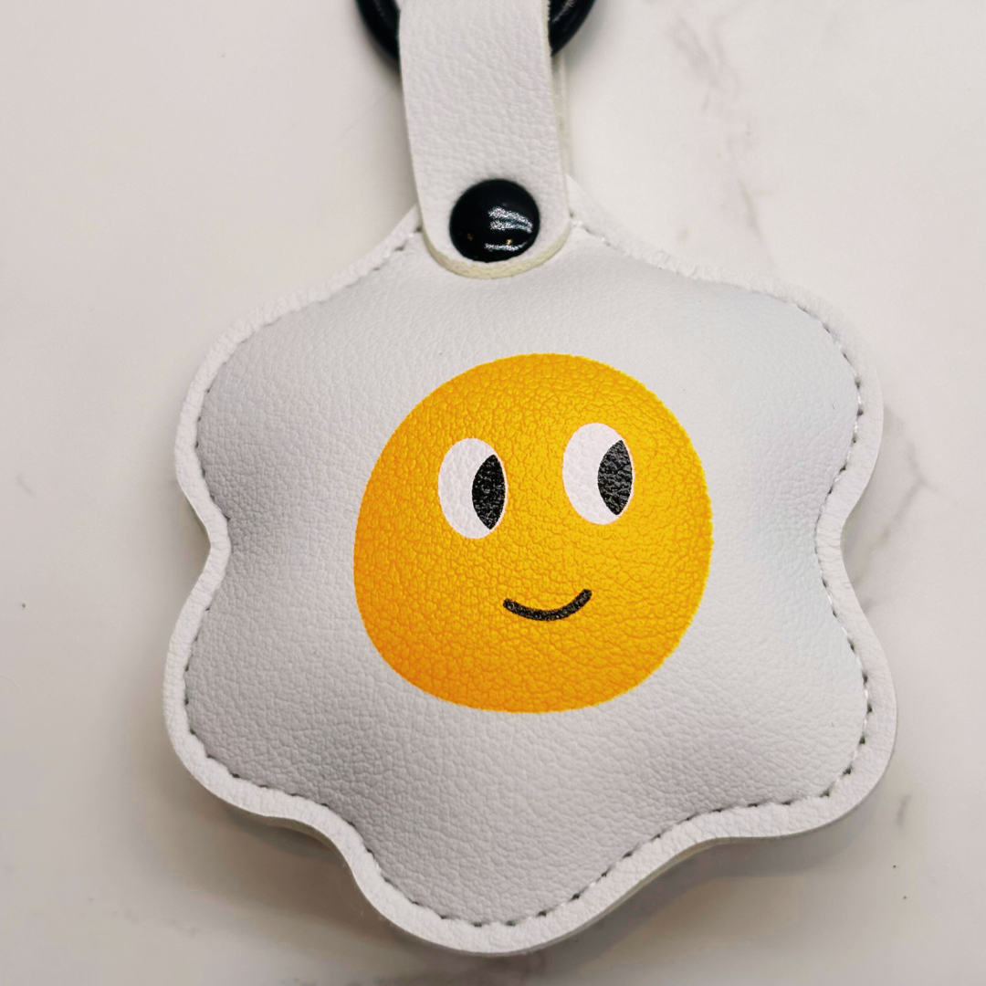 Smiley Face Egg Keyring Strap – Fun Stocking Filler or Secret Santa Gift
