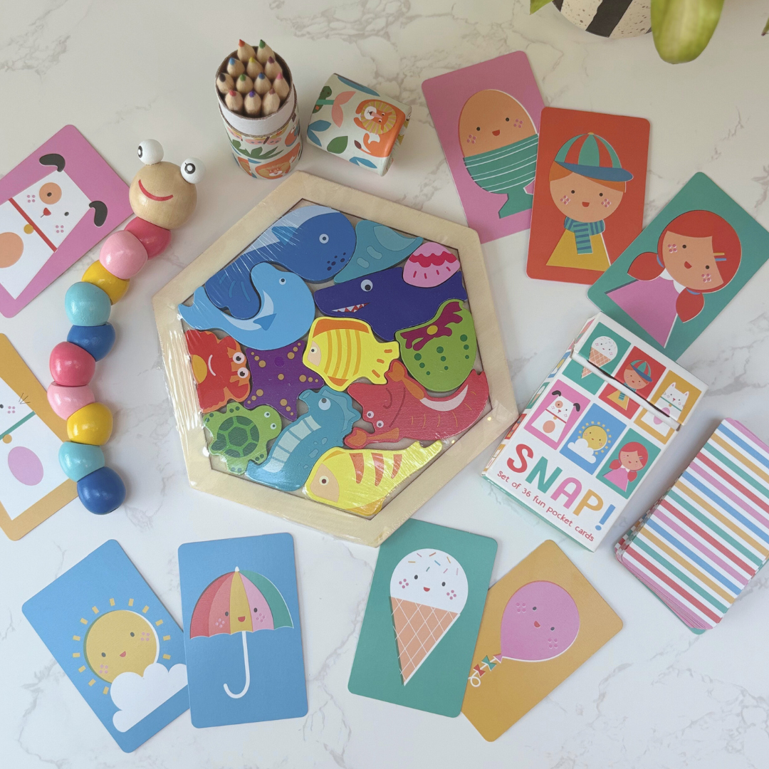 Children’s Gift Box – Wooden Toys And Natural Learning Inspired Games