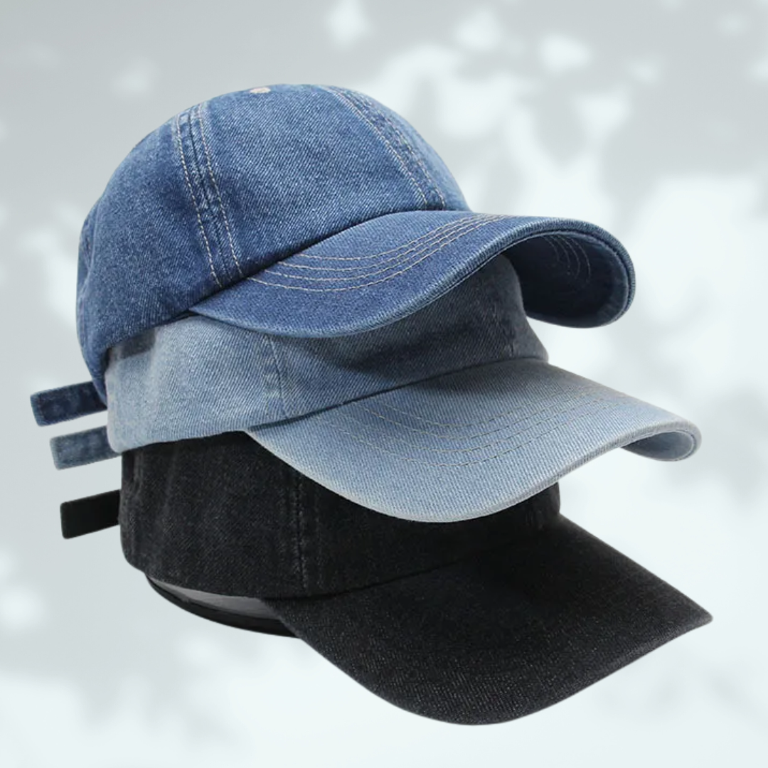 Denim Peaked Cap -3 colours