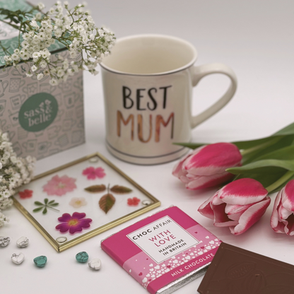 Best Mum Mug, Coaster and Chocolate Giftbox Set