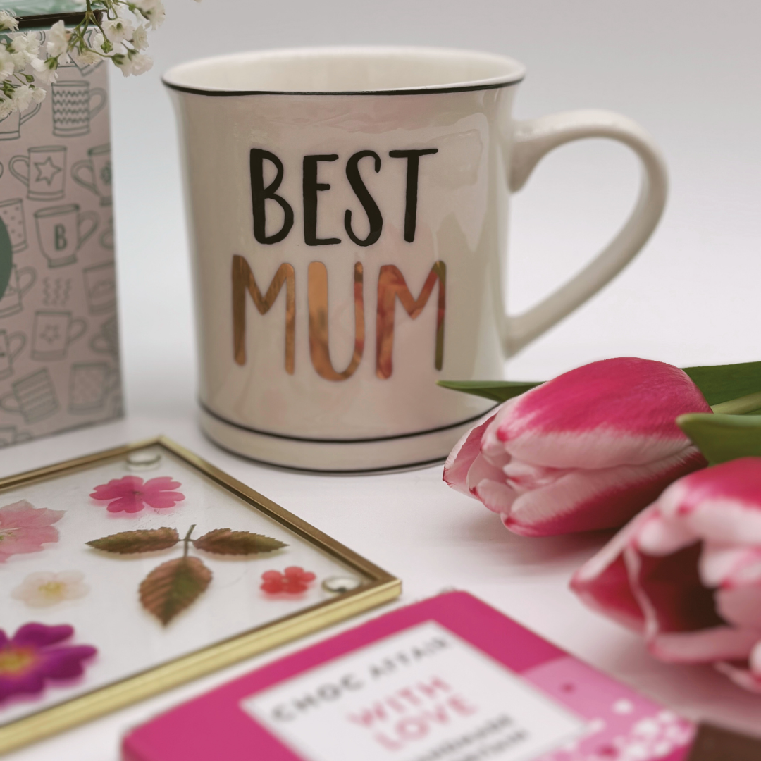 Best Mum Mug, Coaster and Chocolate Giftbox Set