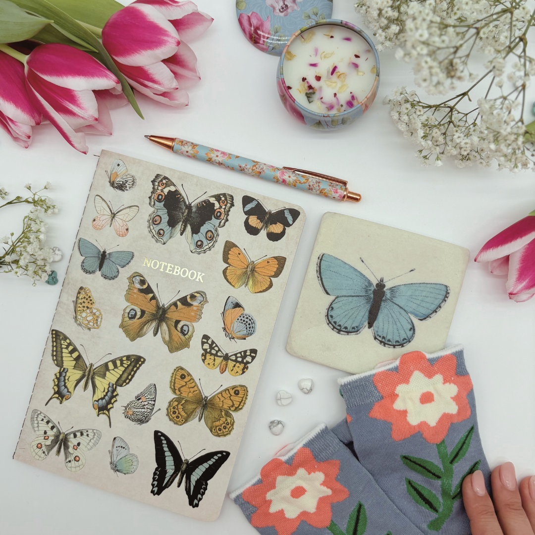 Vintage Floral and Butterflies Gift Set For Mother’s Day