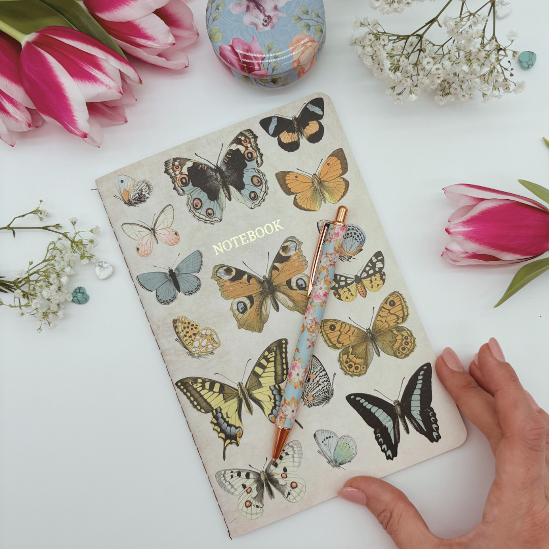 Vintage Floral and Butterflies Gift Set For Mother’s Day