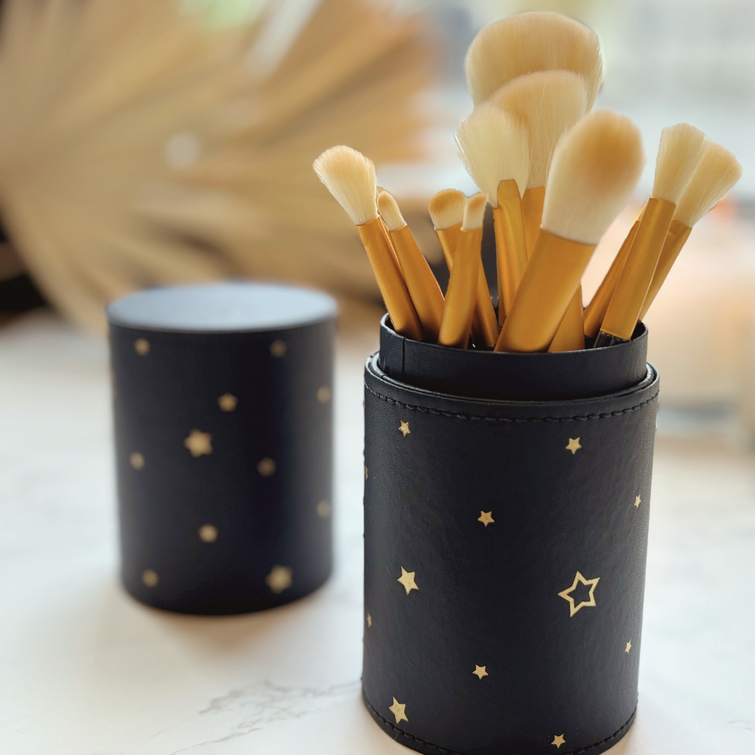 Make Up Brushes in Star Case Gift Set (12 Brushes)