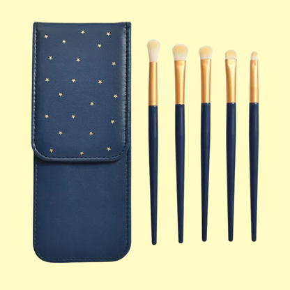 Make Up Brushes in Star Travel Case Gift (5 Brushes)