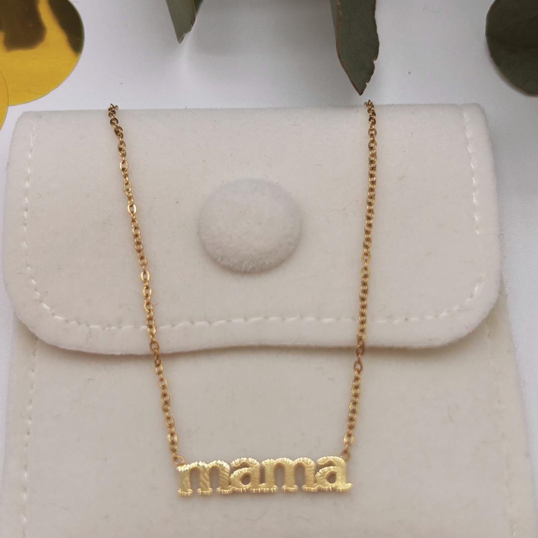 Gold Plated Mama Necklace