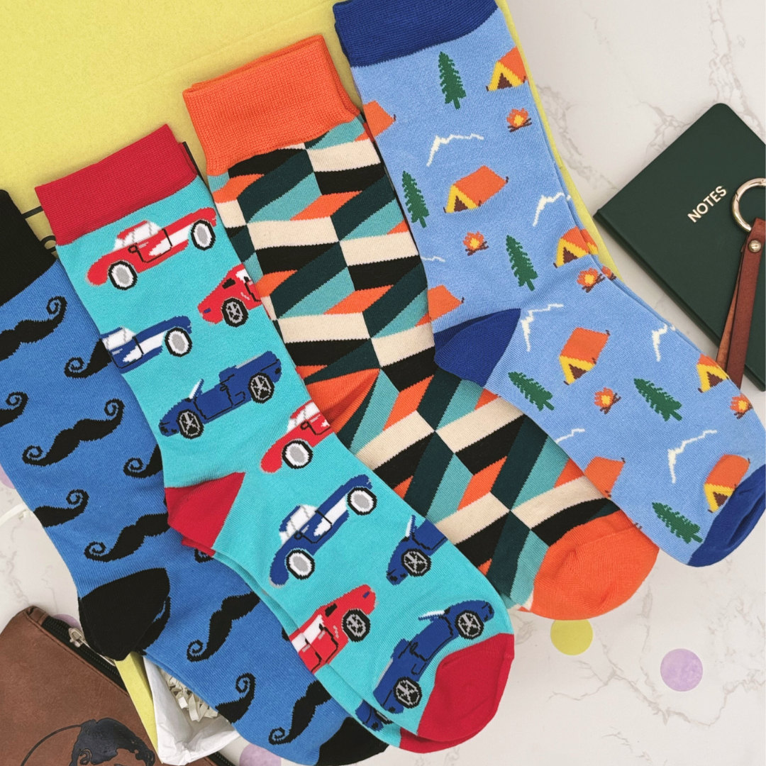 Men’s Socks Letterbox Gift Set – For Birthdays, Thank You And More