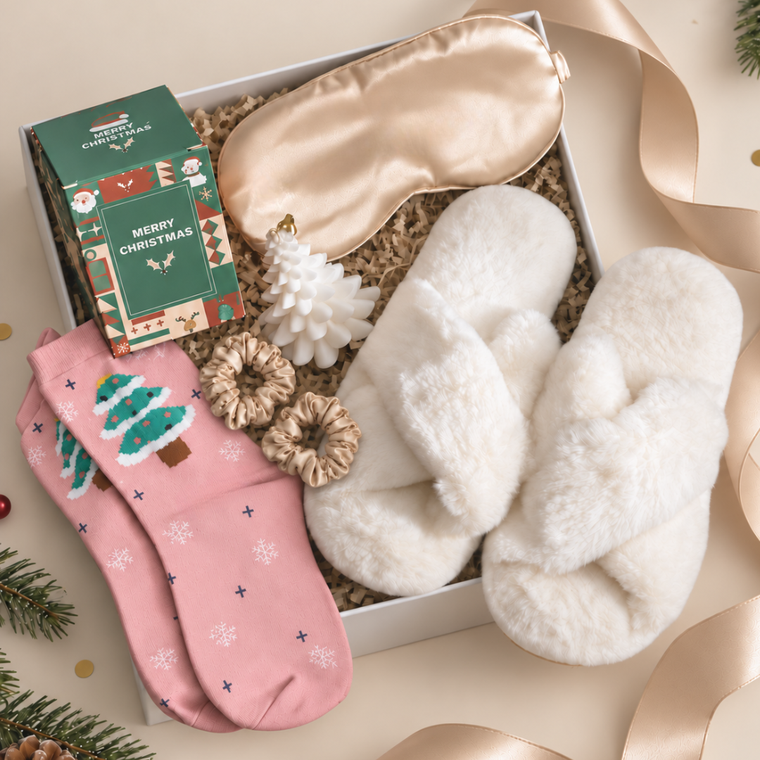 Christmas Pamper Box with Slipper For Her