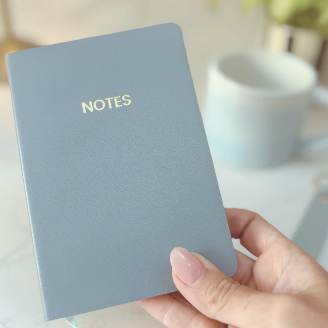 Luxury Blue Letterbox Gift for Her – Notebook, Socks, Purse &amp; Key strap