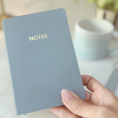 Luxury Blue Letterbox Gift for Her – Notebook, Socks, Purse &amp; Key strap