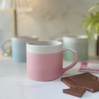 Stylish Gift Box For Her – Ombre Mug, Notebook And Keyring Set In Pink