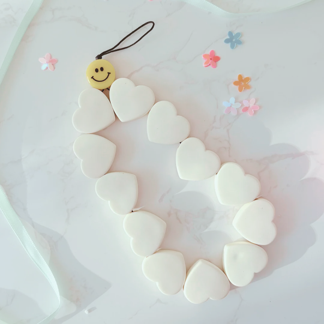 Smiley Hearts Phone / Bag Charm