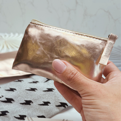Christmas Party Ready Letterbox Gift – ROSE GOLD. Sparkle Socks, Necklace, Scrunchie &amp; Purses for Her