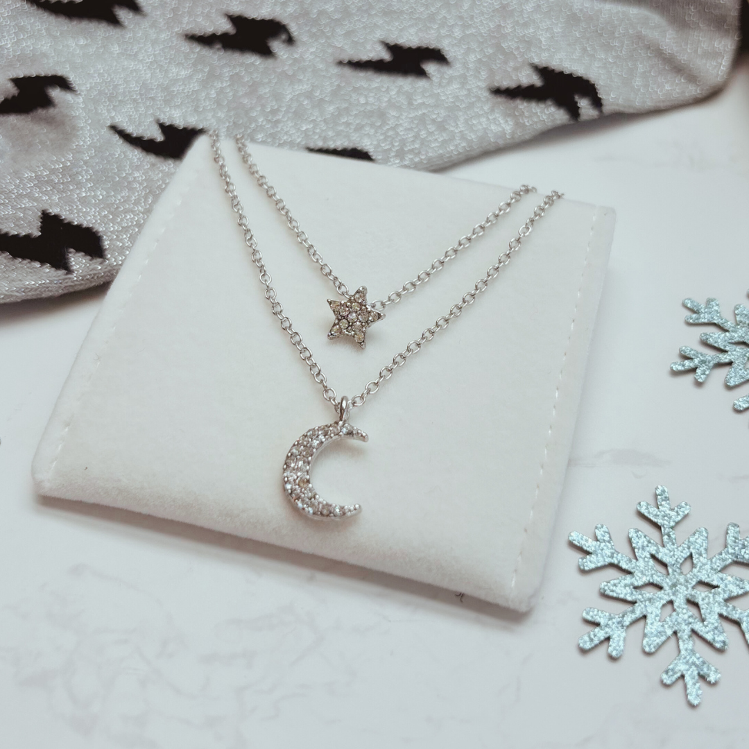 Christmas Party Ready Letterbox Gift – ROSE GOLD. Sparkle Socks, Necklace, Scrunchie &amp; Purses for Her