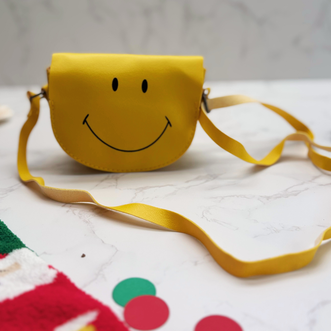 Kids Smiley Face Crossbody Bag – Cute Kids Christmas Gift