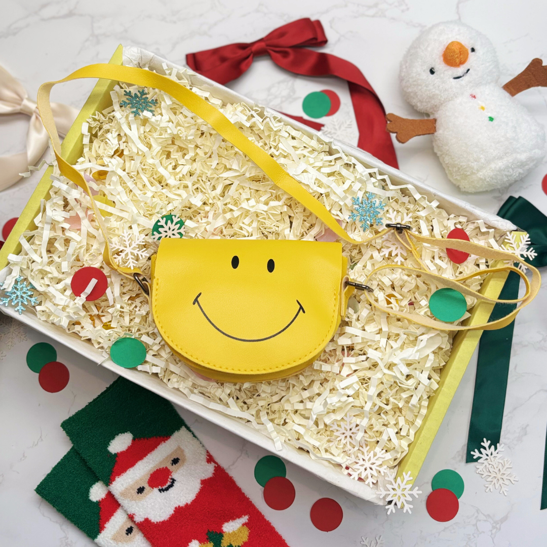Kids Smiley Face Crossbody Bag – Cute Kids Christmas Gift