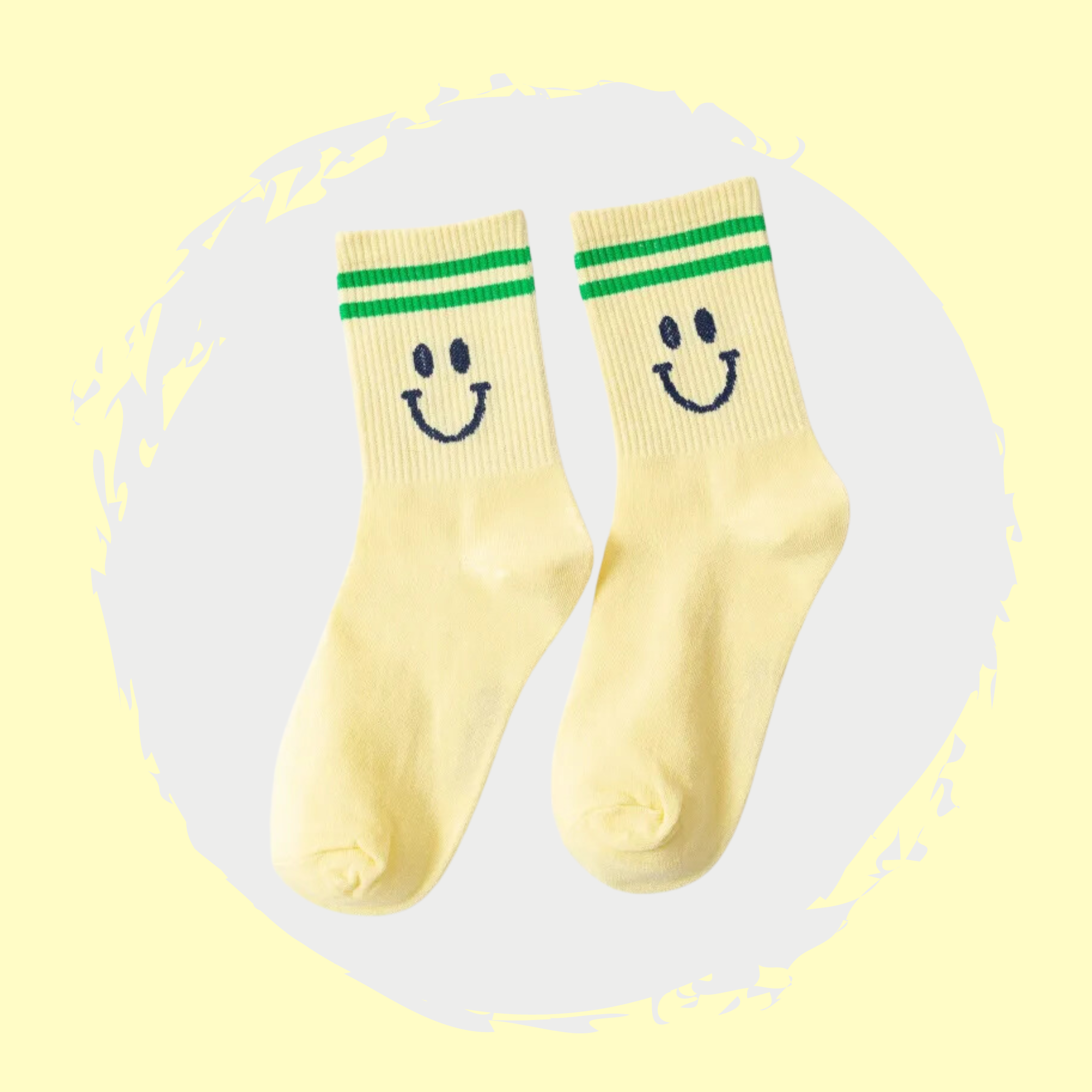 Smiley Two Stripe Sock Letterbox Gift
