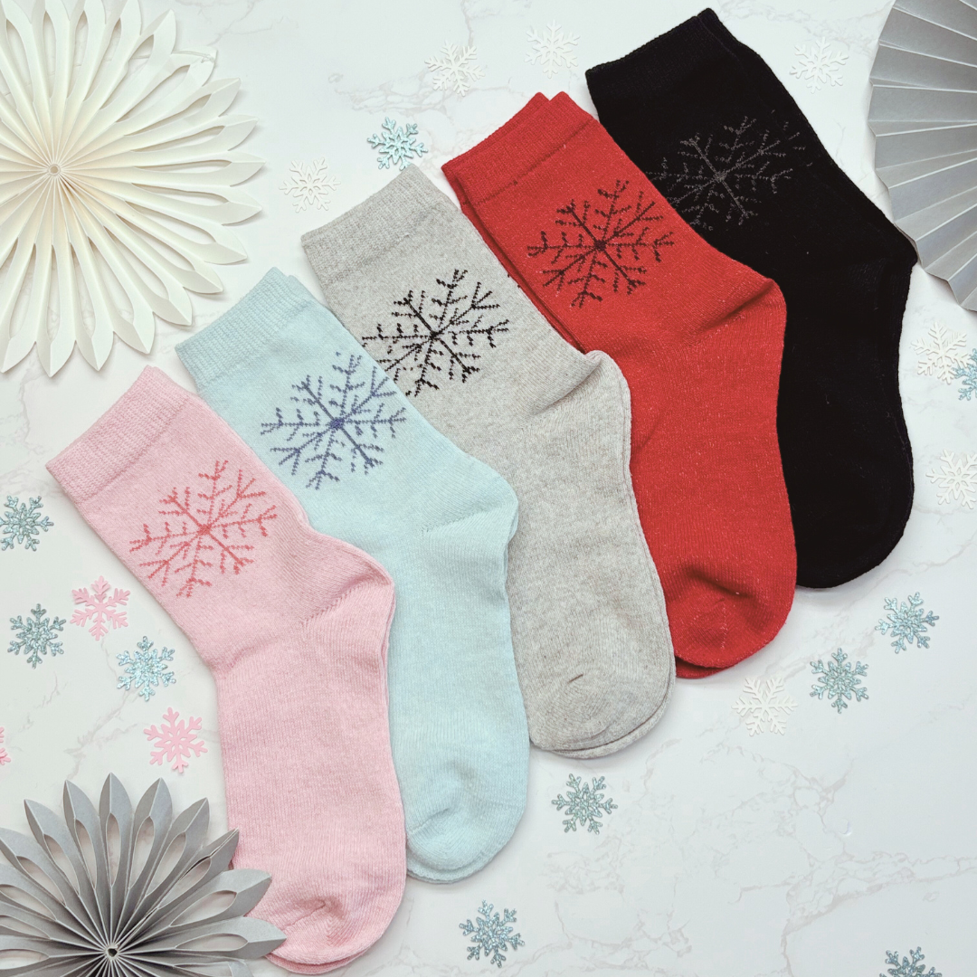 Luxury Festive Sock Letterbox Gift – Cosy Christmas Gift for Her (5 Pairs)