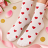 Large red heart socks

