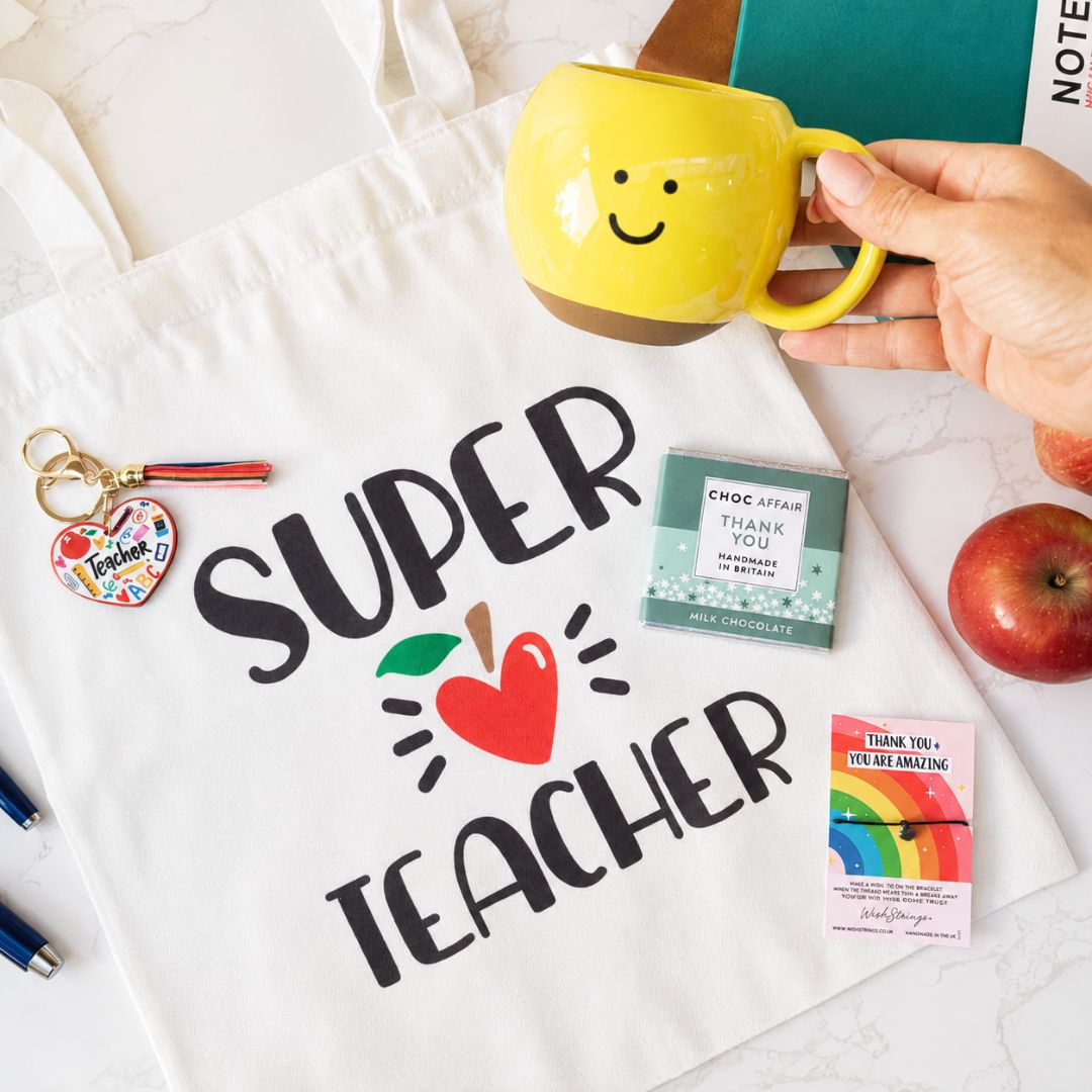 Thank You Teacher Gift – Thoughtful Teacher Gift Box With Mug, Tote And Chocolate