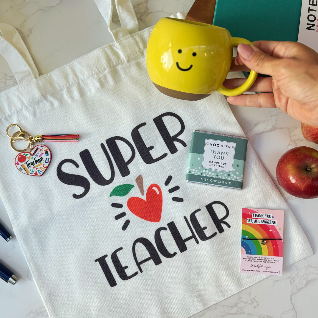 Super Teacher Thank You Gift Box – Rainbow Treats &amp; Keepsakes
