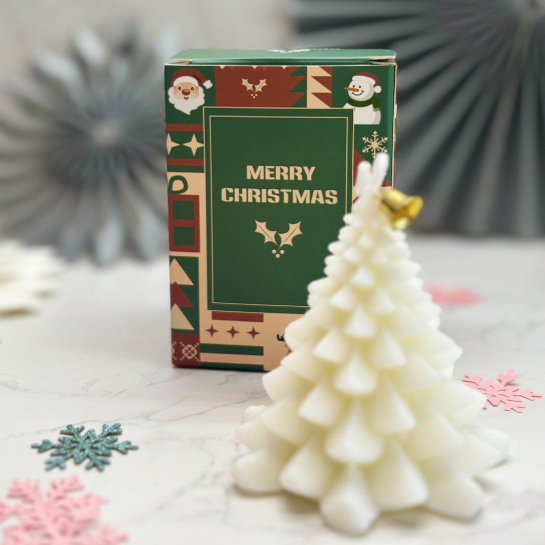 Christmas Tree Candle – Festive Table Decoration, Stocking Filler or Secret Santa Gift