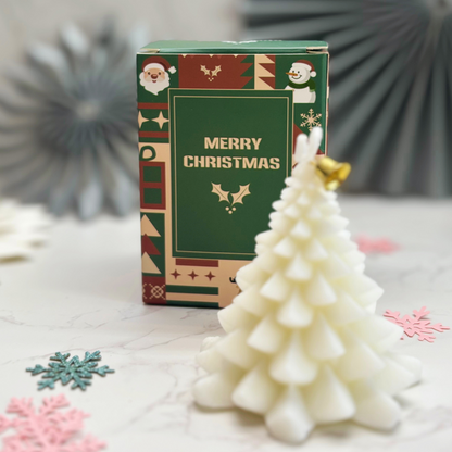 Christmas Tree Candle – Festive Table Decoration, Stocking Filler or Secret Santa Gift