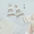 Christmas Tree earring in silver and white sparkle