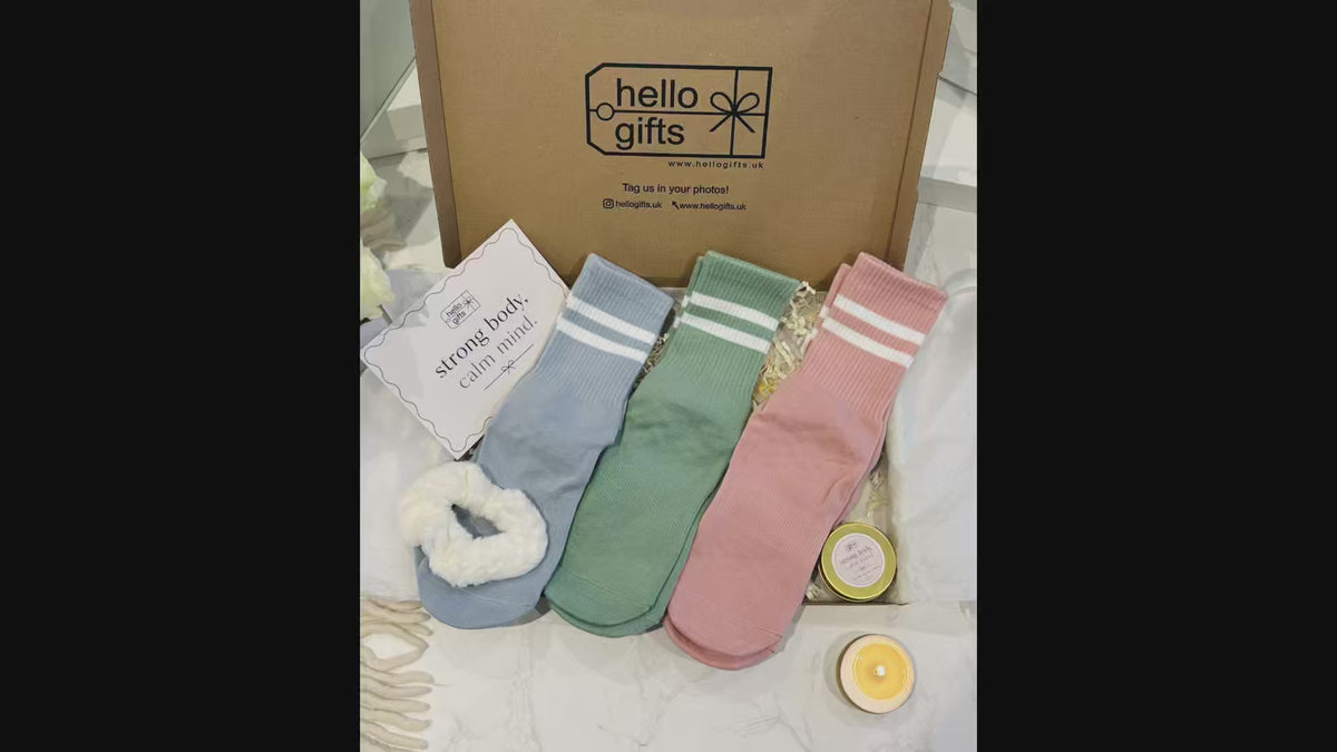 Product reel for Pilates socks gift box